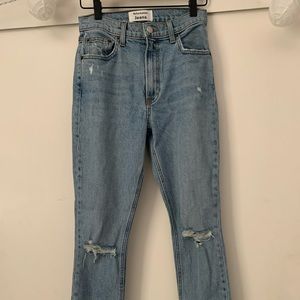 NEVER WORN reformation jeans - size 26